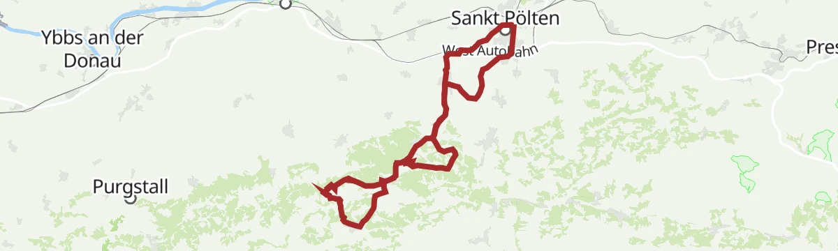 Route map: stp Route #12 St. Pölten Cycling Marathon